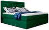 Boxspring Korbela 09 180x200 – zelený potah