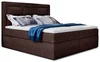 Boxspring KORBELA 140x200, hnědá látka
