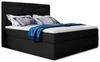 Boxspring KORBELA 22 180x200 černá ekokůže