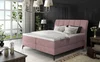 Boxspring PLANIFLORA 10 160x200 cm – růžová látka