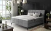 Boxspring PLANIFLORA 180x200 šedá látka