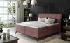 Boxspring PLANIFLORA 27 160x200 cm – růžová látka