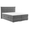 Boxspring postel MEGAN, šedá 180x200 cm