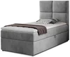 Boxspring YERN 90×200 cm – světle šedá látka