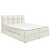 Boxspringová postel 120×200 smetanová