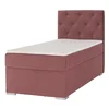 Boxspringová postel 90x200 cm – jednolůžko, starorůžová, pravé provedení