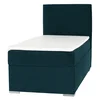 Boxspringová postel SAFRA 90x200 cm, zelená, pravé provedení