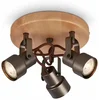 Briloner LED Bodové Světlo Spotlight 3xGU10, 5W, 230V, Hnědé