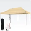 BRIMO Nůžkový stan 3x6 m Béžový bez bočnic