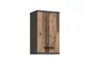 CANELU koupelnová horní skříňka – tmavě šedý beton / old-wood vintage