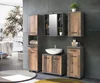 CANELU koupelnová sestava tmavě šedý beton / old-wood vintage, 5 let záruka