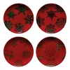 Casafina Snowflake sada 4 dekorativních talířů 21,6 cm