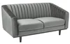 Casarredo ASPREY Velvet – dvojkřeslo šedé