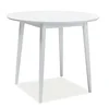 Casarredo Kulový jídelní stůl LARSON 90x90 cm bílý