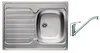Casarredo nerezový dřez s baterií INTL 1B1D – celoplošný set