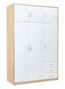 Casarredo Šatní skříň VIKA 6D3SZ dub sonoma/bílá