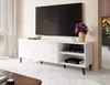 Casarredo Teleskopický TV stolek TISSA bílý lesk