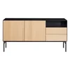 Černá komoda Edge 180x89 cm Hammel