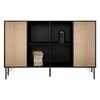 Černá komoda Hammel Mistral Kubus 136x89 cm