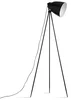 Černá kovová stojací lampa CINDA TYP 5