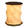Černá LED stolní lampa Twist Hexagon Ginkgo