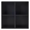 Černá nástěnná knihovna Edge 68x68 cm Hammel