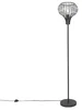 Černá stojací lampa Saffira