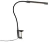 Černá stolní lampa s klipem a dotykovým stmívačem včetně LED - Lionard