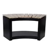 Černá zahradní lavice Curved Esschert Design