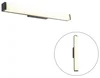 Černé nástěnné LED svítidlo do koupelny 62 cm