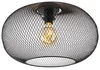 Černé stropní svítidlo Mesh Ball 45 cm