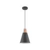 Černé závěsné svítidlo Gianni s kovovým stínidlem 22 cm