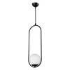 Černé závěsné svítidlo Squid Lighting Arch 146 cm