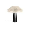 Černobílá stolní lampa Elon