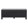 Černý borovicový TV stolek 120x45 cm Bonk