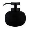 Černý keramický dávkovač mýdla Lotus 200 ml