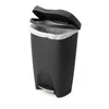 Černý odpadkový koš 50 l Brim – Umbra