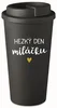 Černý termohrnek 475 ml HEZKÝ DEN MILÁČKU