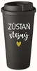 Černý termohrnek 475 ml Zůstáň Stejný