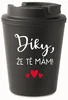 Černý termohrnek s vtipným nápisem 300 ml