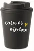 Černý termohrnek TÁTA VÍ VŠECHNO 300 ml