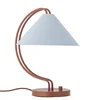 Červená kovová stolní lampa Janya