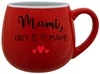 Červený keramický hrníček 300 ml - MAMI, DÍKY, ŽE TĚ MÁM!