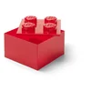 Červený úložný box na LEGO® a drobnosti 25x25x18 cm