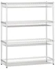 Chromovaný drátěný regál s košovými policemi 1500x1200x450 mm