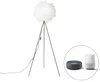 Chytrá bílá stojací lampa Feather s Wifi ovládáním
