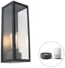 Chytrá venkovní nástěnná LED lampa Rotterdam Long černá