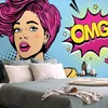 Dáma v Pop Art stylu – Moderní tapeta OMG!