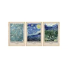 Dekorativní obraz se dřevěným rámem – obloha, sada 3×30×40 cm