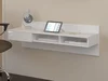 DELIA Designový stůl na zeď, bílý lesk